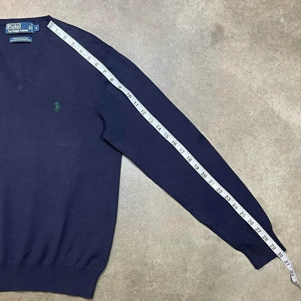 Vintage Polo Ralph Lauren Cotton V Neck Pullover Sweater